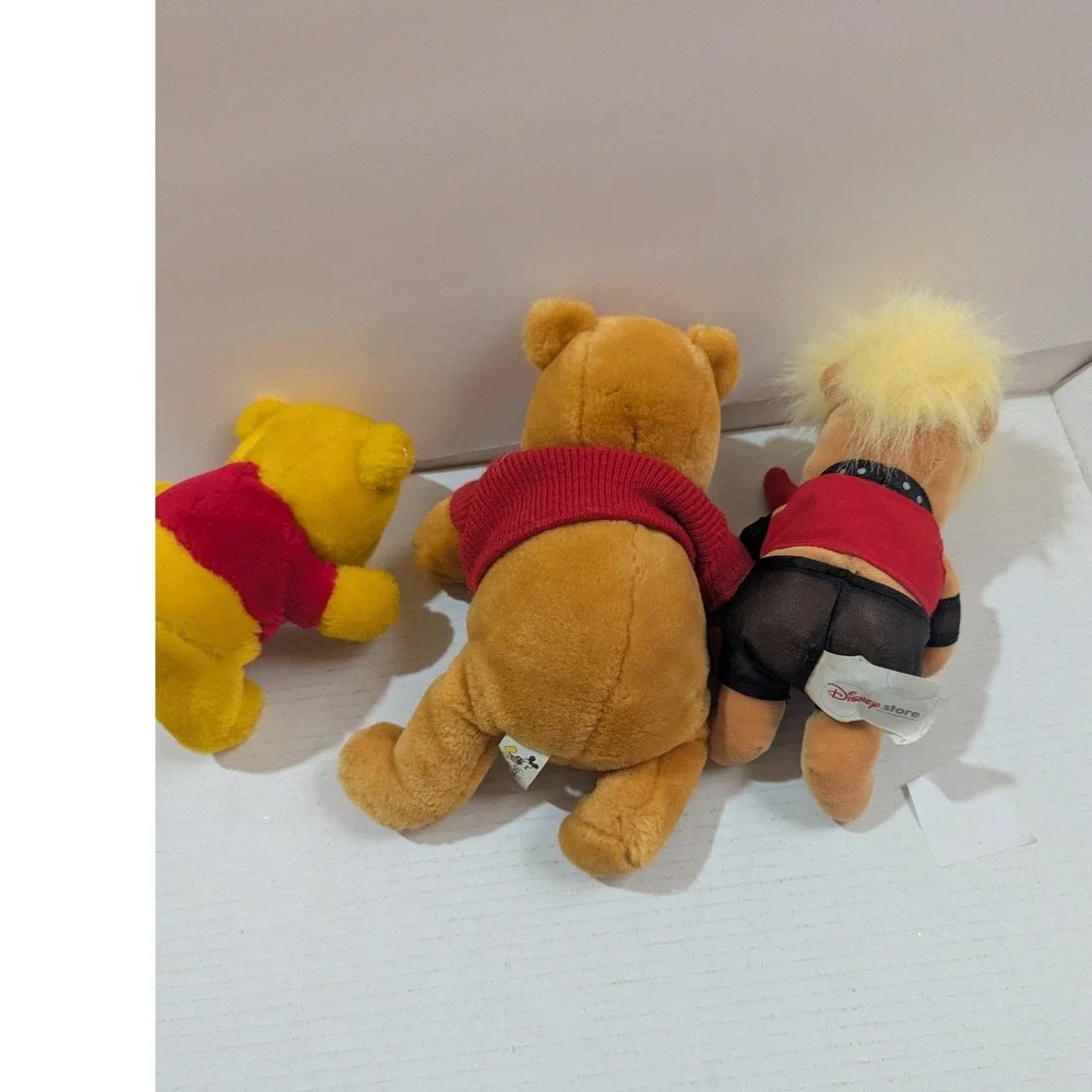 Disney Winnie the Pooh Plush Lot Rockstar Guitar Sears Vintage Walt Disney World